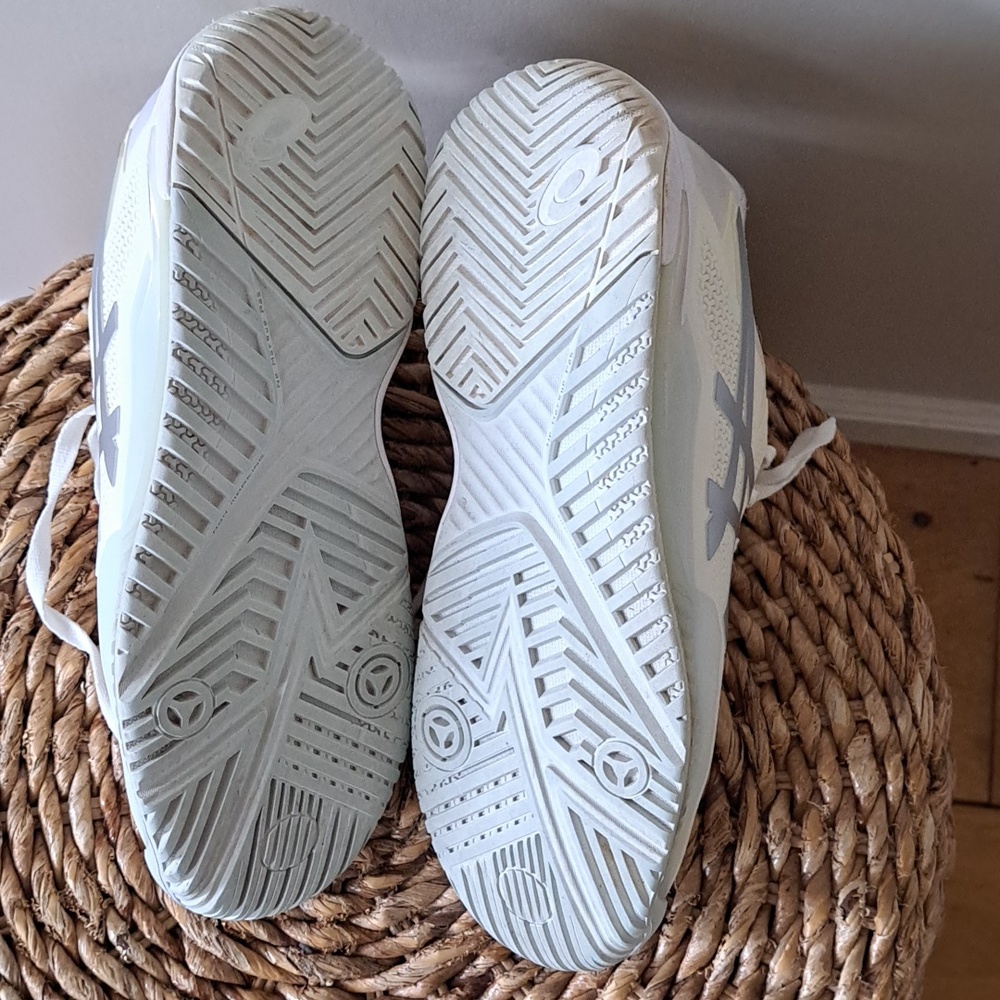 ASICS Womens GEL-Resolution 8 Tennis/Raquets/Pickleball White Sneakers S-8 - Picture 7 of 10